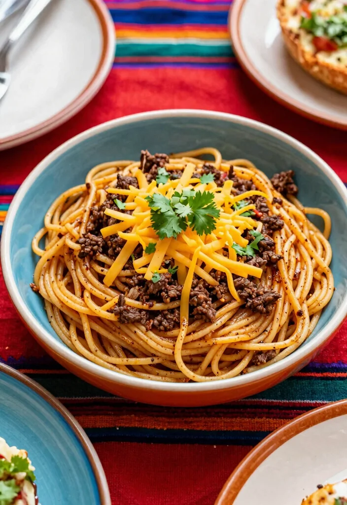18 Ground Beef Spaghetti Recipes: Classic Crowd Pleasers - 17. Ground Beef Spaghetti with Southwest Seasoning 1