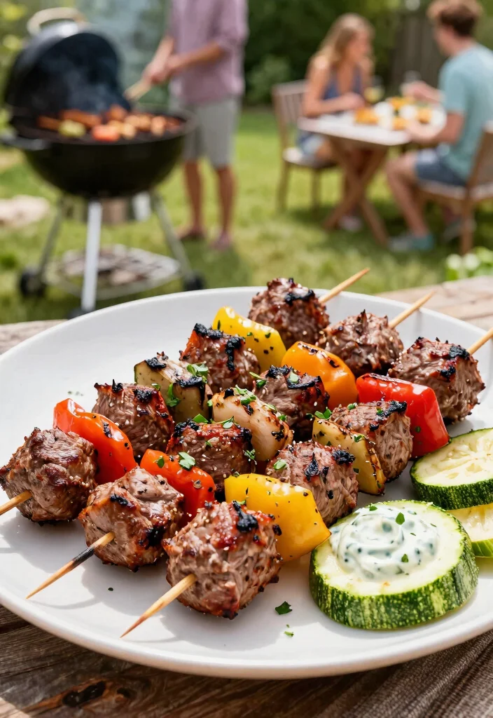 18 Ground Beef Summer Recipes Light Grill Friendly Ideas - 2. Savory Beef Kabobs 1