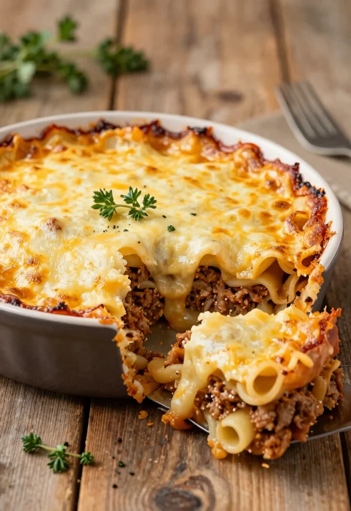 18 Ground Beef and Sausage Recipes: Bold Savory Combos - 1. Cheesy Beef and Sausage Casserole 1
