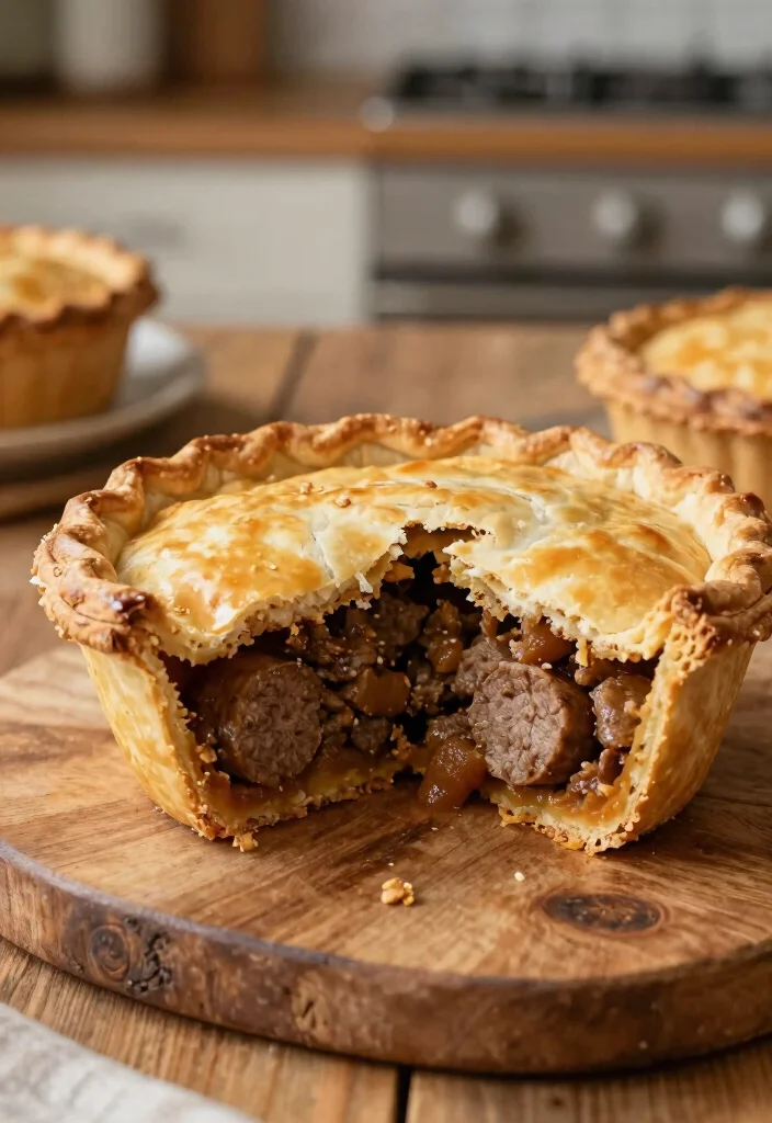 18 Ground Beef and Sausage Recipes: Bold Savory Combos - 13. Beef and Sausage Pot Pie 1