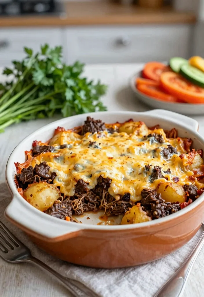18 Hamburger Meat Recipes for Your Crockpot: Saucy & Slow Cooked Delights - 12. Beef and Potato Casserole 1