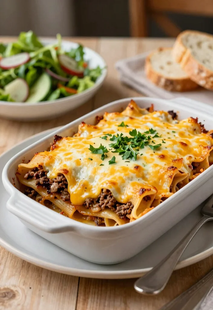 18 Hamburger Meat Recipes for Your Crockpot: Saucy & Slow Cooked Delights - 18. Baked Ziti with Hamburger 1