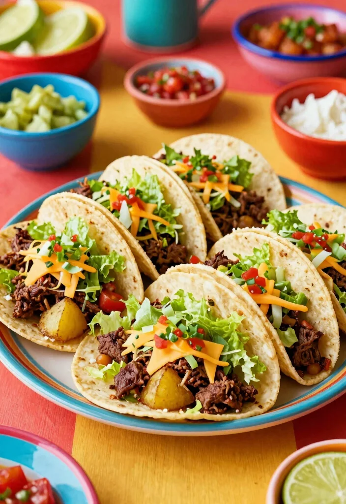 18 Hamburger and Potato Recipes Filling Classic Dinners - 7. Beef and Potato Tacos 1