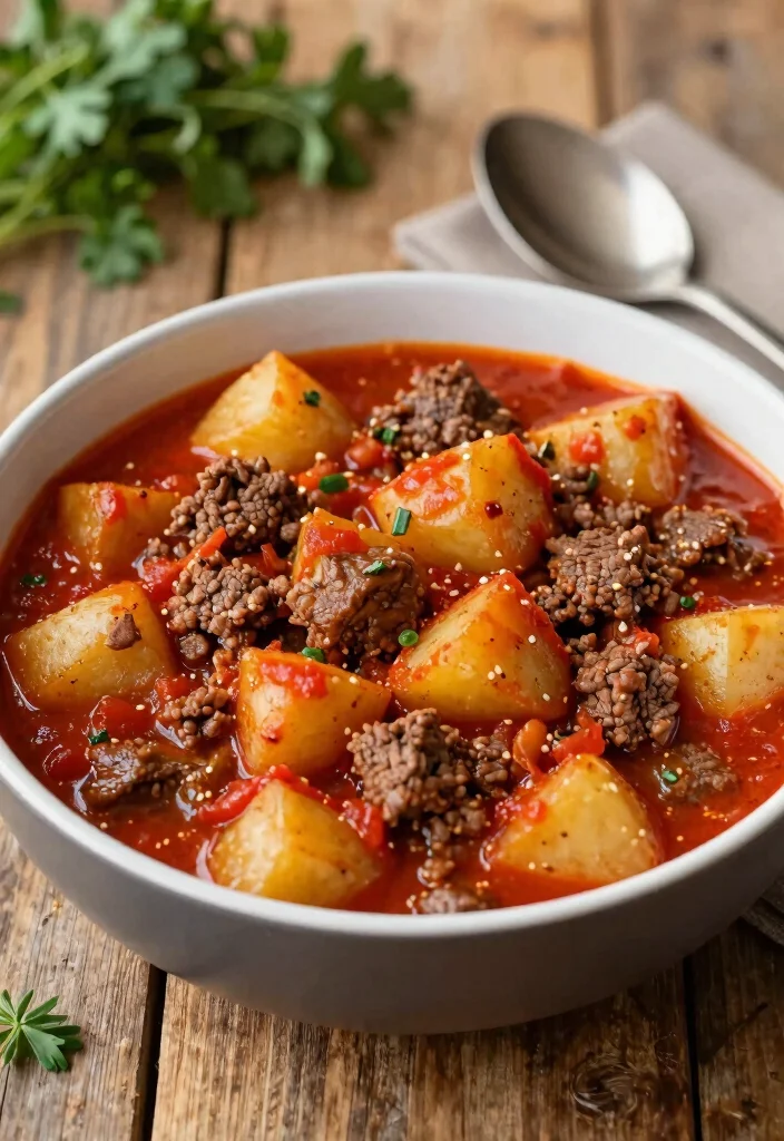 18 Hamburger and Potato Recipes Filling Classic Dinners - 9. Hamburger Goulash with Potatoes 1