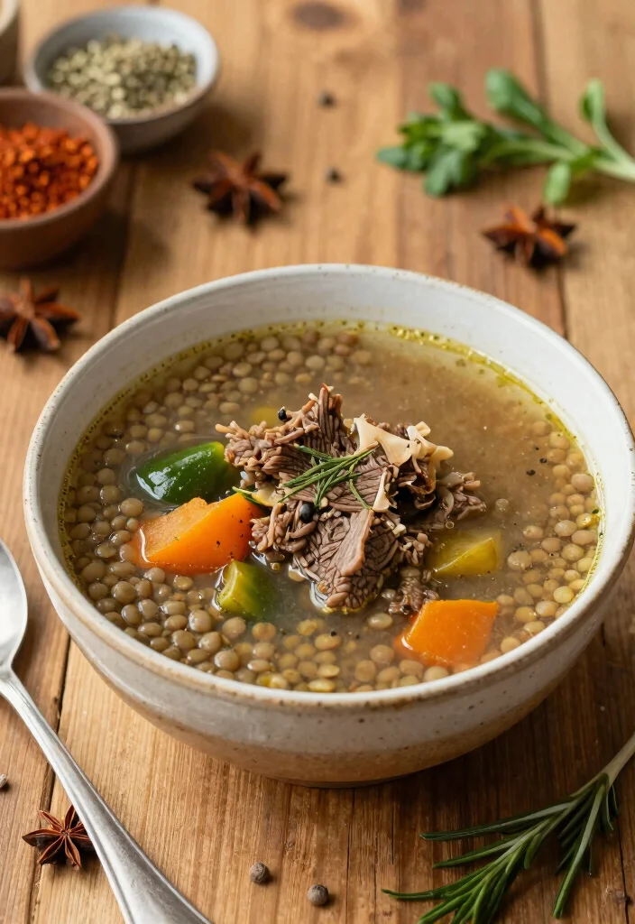 16 Beef Bone Broth Soup Recipes Nourishing Slow Simmered Bowls - 15. Beef Bone Broth Soup with Lentils 1