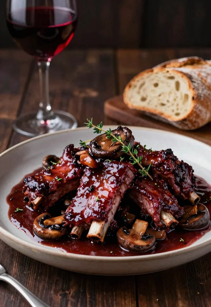 16 Beef Chuck Short Ribs Recipes That Fall Apart for Ultimate Comfort - 5. Red Wine and Mushroom Short Ribs 1