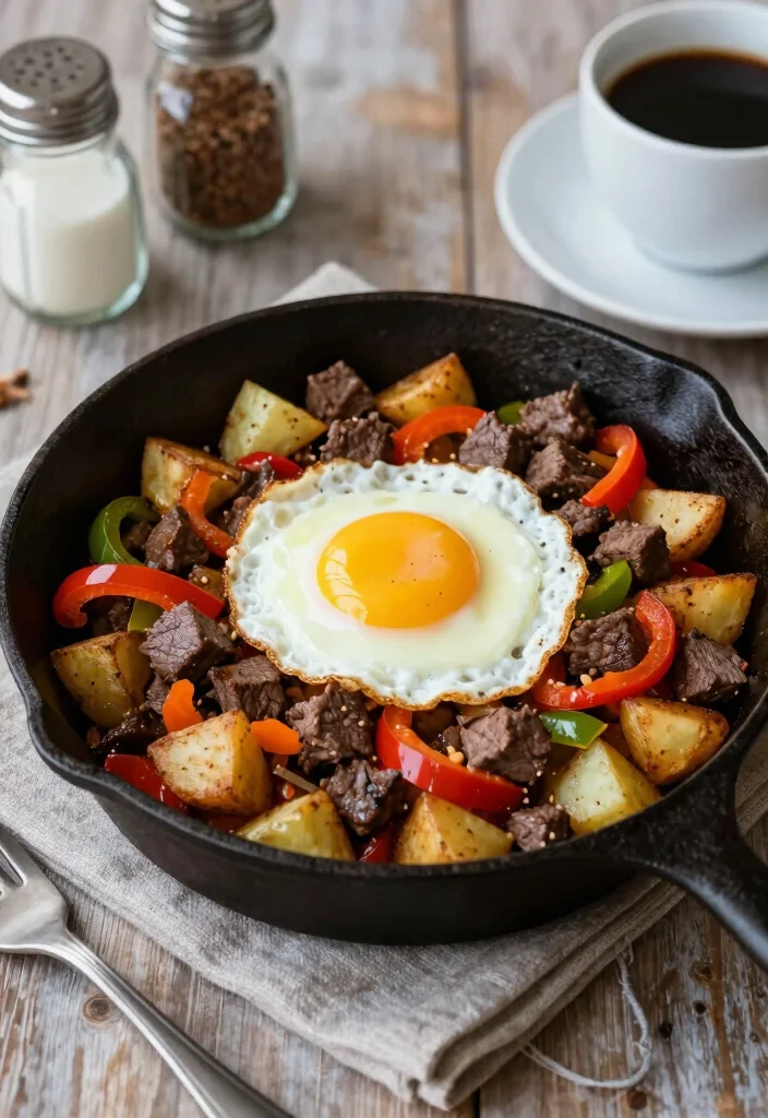 16 Beef Cube Steak Recipes: Easy Southern Style Meals - 14. Cube Steak Breakfast Hash 1