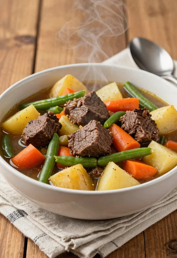 16 Beef Round Steak Recipes: Lean Savory Plates - 7. Slow Cooker Round Steak with Vegetables 1