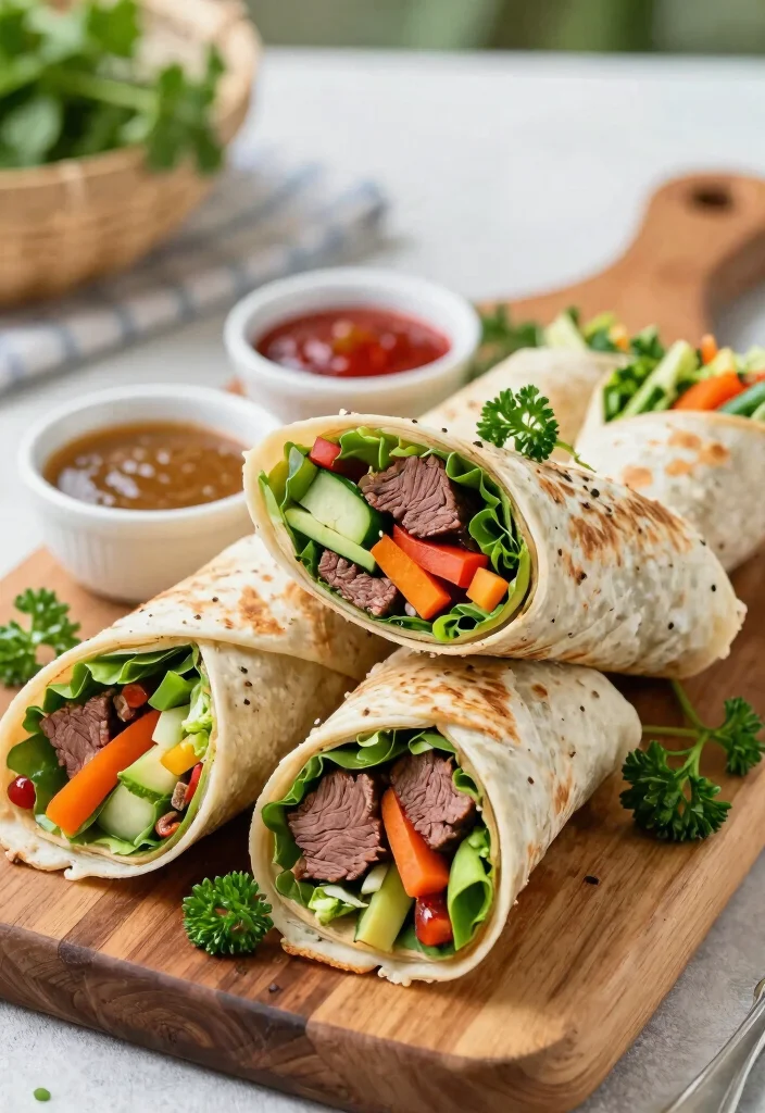 16 Beef Sirloin Tip Steak Recipes: Affordable Flavorful Cuts - 14. Beef Sirloin Tip Steak Wraps 1