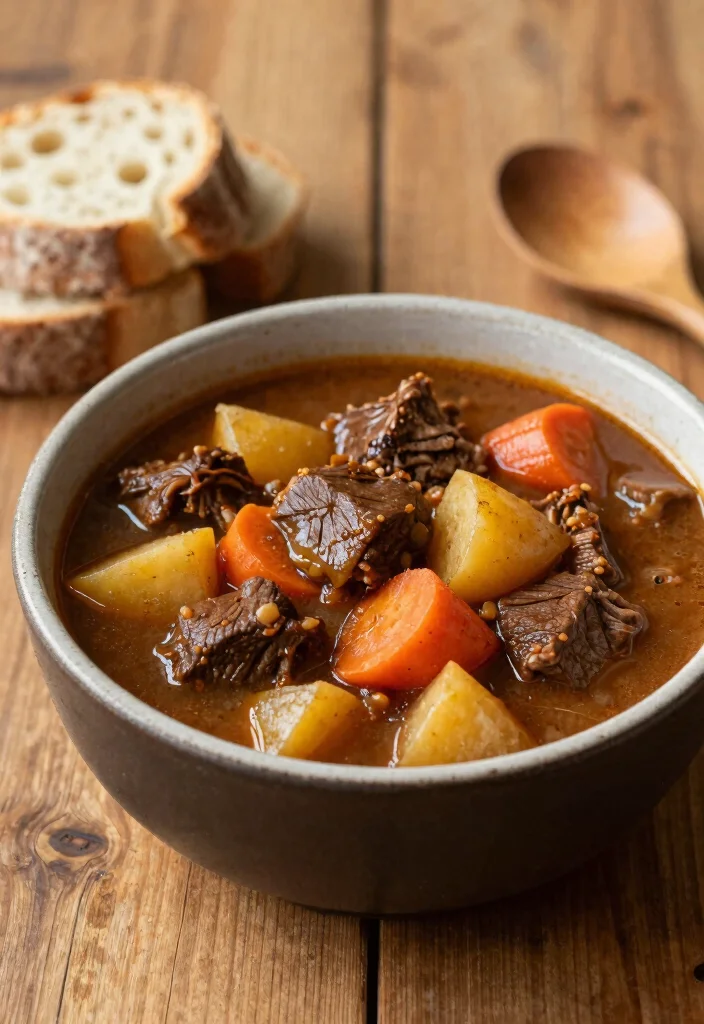 16 Beef Soup Bone Recipes Deep Savory Broths - 4. Beef Bone Stew with Root Vegetables 1