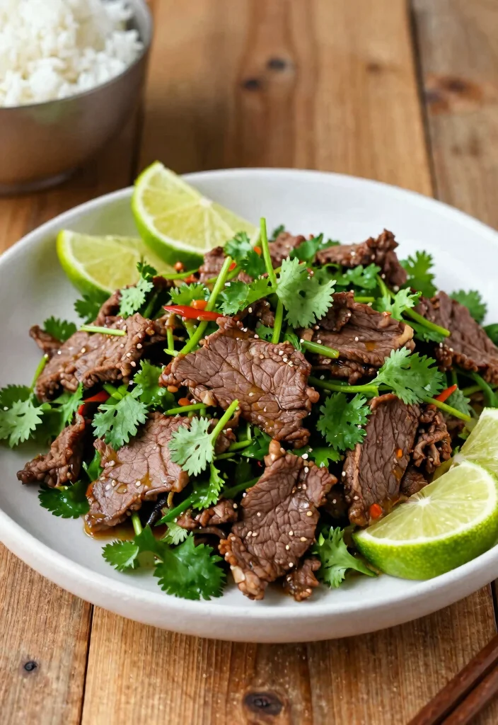 16 Beef Stir Fry Recipes: Easy 30-Minute Dinners - 14. Beef and Cilantro Stir Fry 1