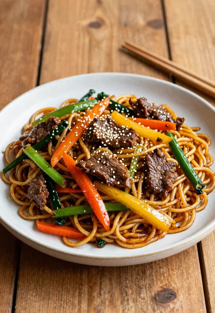 16 Beef Stir Fry Recipes: Easy 30-Minute Dinners - 15. Beef Stir Fry with Noodles 1