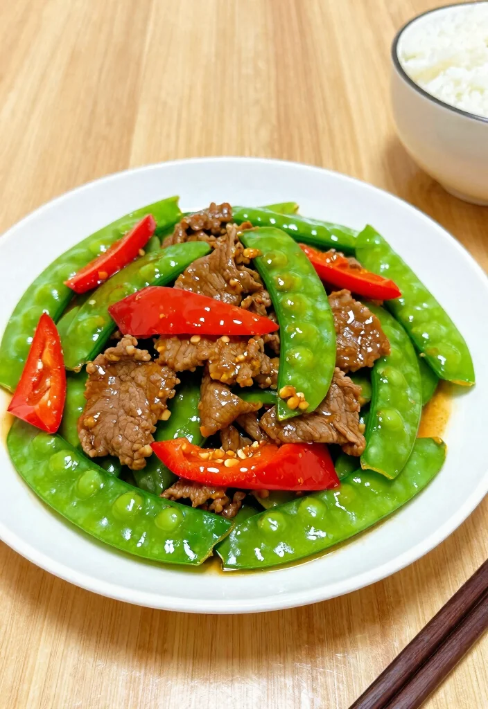 16 Beef Stir Fry Recipes: Easy 30-Minute Dinners - 3. Ginger Beef and Snow Peas 1