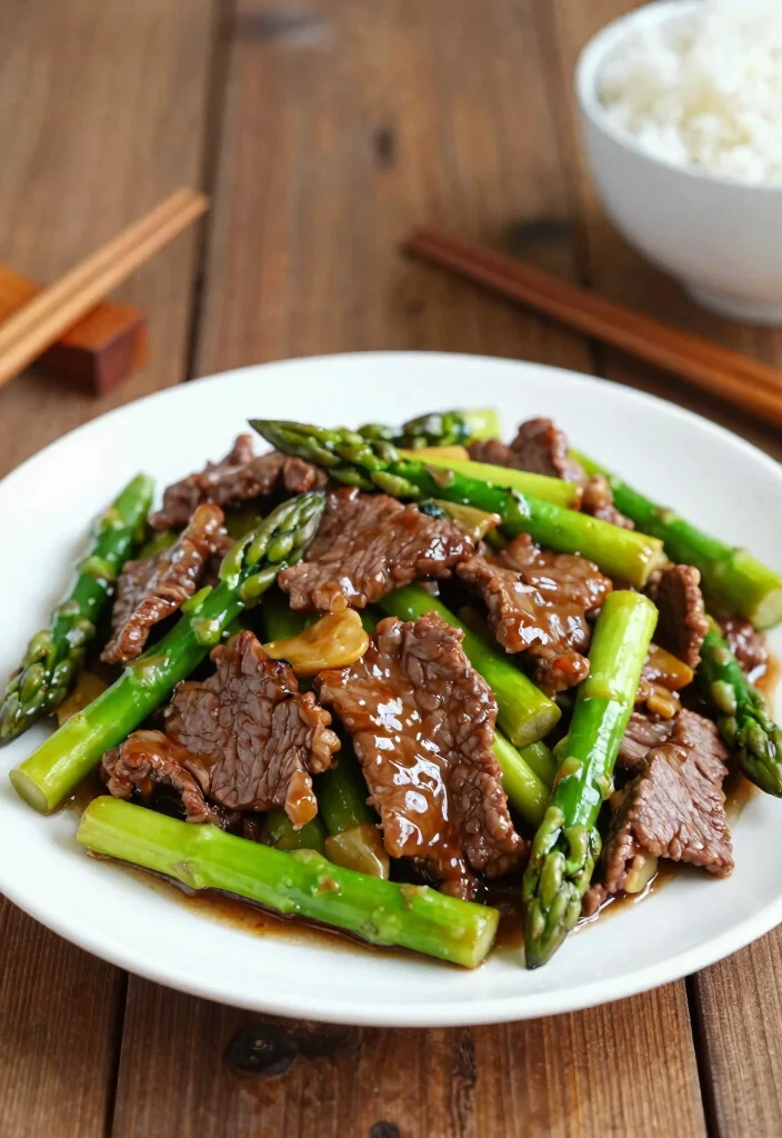 16 Beef Stir Fry Recipes: Easy 30-Minute Dinners - 4. Beef and Asparagus Stir Fry 1