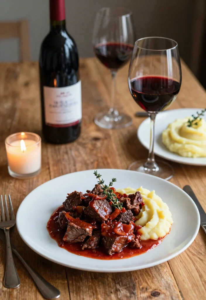 16 Beef Tips Crock Pot Recipes Tender Savory Classics - 2. Savory Beef Tips in Red Wine 1