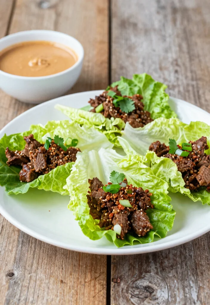 16 Budget-Friendly One-Pot Ground Beef Recipes for Quick Family Dinners - 14. Thai Beef Lettuce Wraps 1