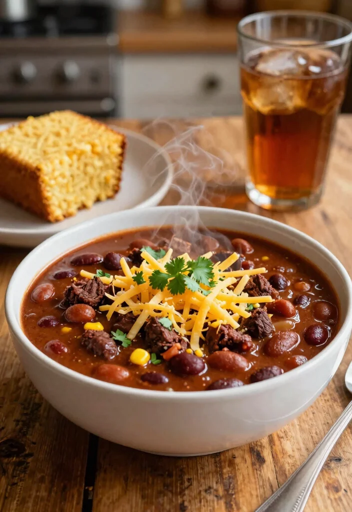16 Canned Corned Beef Recipes: Pantry Comfort Meals - 14. Corned Beef and Bean Chili 1