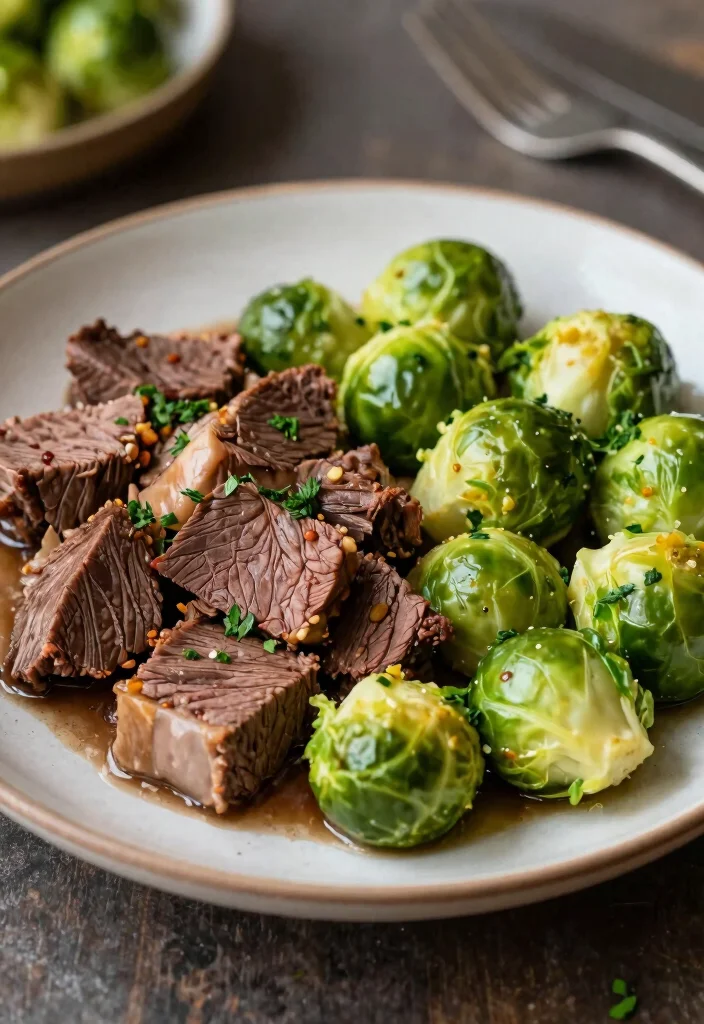 16 Corned Beef Recipes Slow Cooker Easy Comfort - 16. Corned Beef and Brussels Sprouts 1