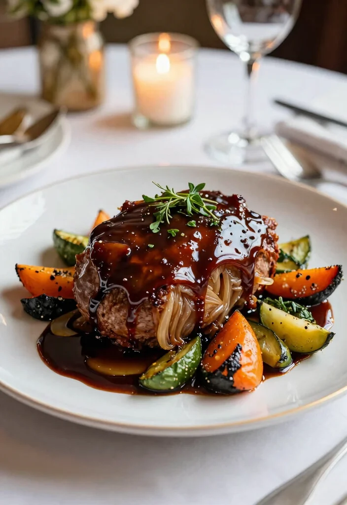 16 French Onion Meatloaf Recipes Rich Savory Comfort - 15. Balsamic Glazed French Onion Meatloaf 1