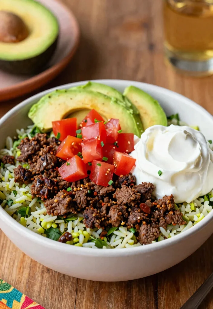 16 Ground Beef Bowl Recipes Customizable Easy Dinners - 12. Tex-Mex Beef Bowl 1