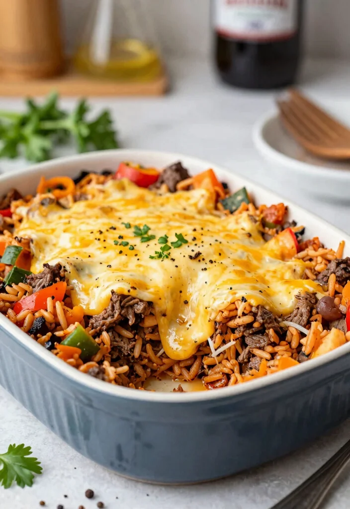 16 Ground Beef Casserole Recipes Cozy Family Bakes - 14. Southwest Beef and Rice Casserole 1