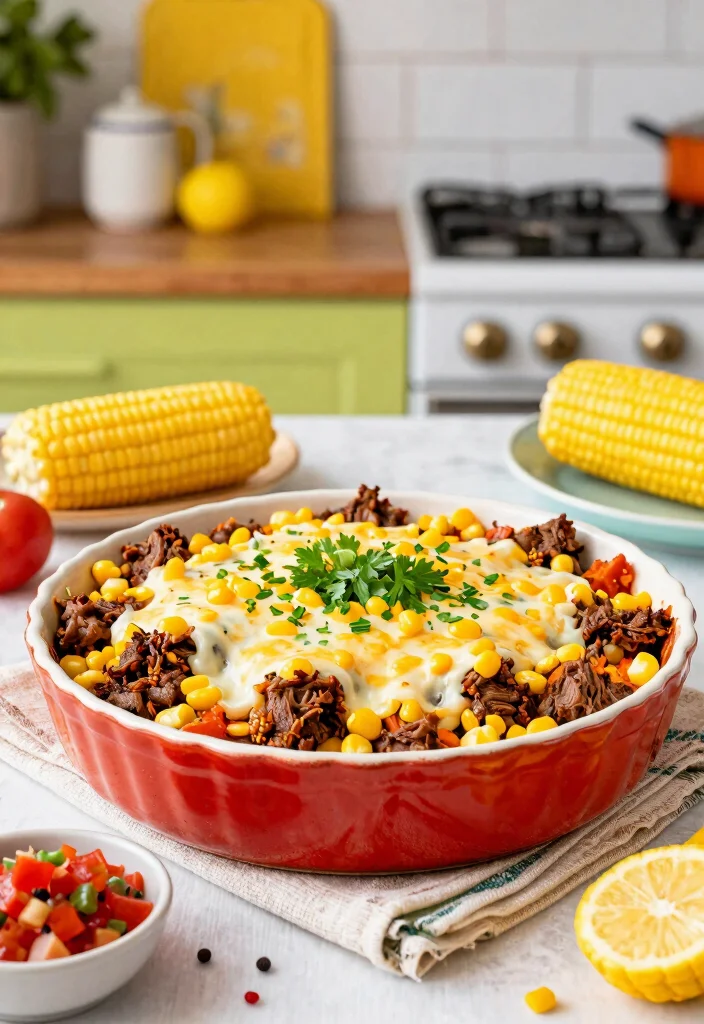 16 Ground Beef Casserole Recipes Cozy Family Bakes - 7. Mexican Beef and Corn Casserole 1