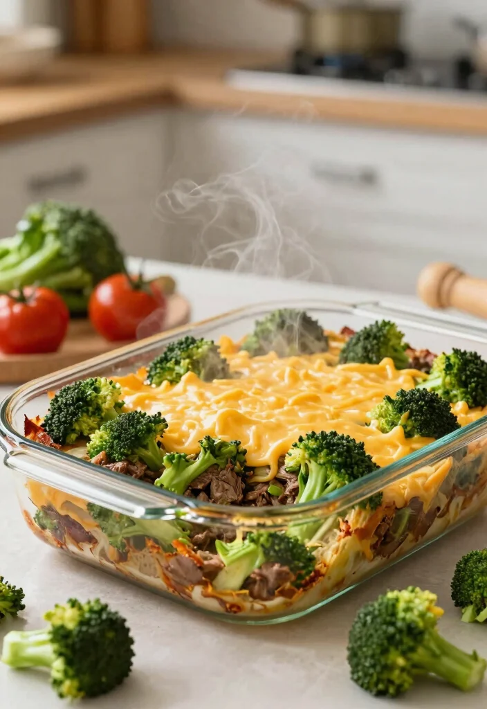 16 Ground Beef Casserole Recipes Cozy Family Bakes - 9. Beef and Broccoli Casserole 1