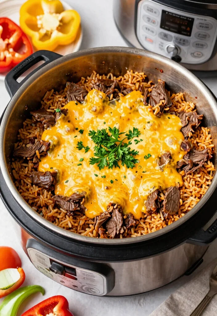 16 Ground Beef Instant Pot Recipes for Fast Comfort Meals - 1. One-Pot Cheesy Beef & Rice 1