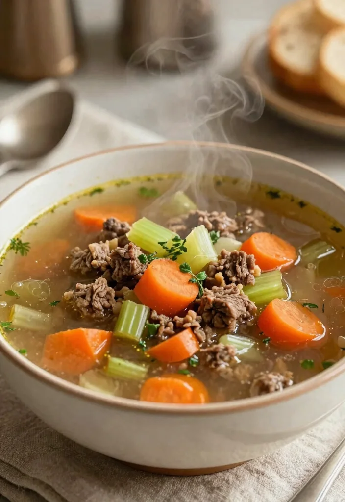 16 Ground Beef Instant Pot Recipes for Fast Comfort Meals - 10. Instant Pot Beef & Vegetable Soup 1