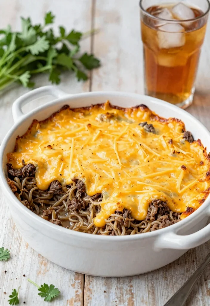 16 Ground Beef Noodles Recipes Quick Comfort Bowls - 14. Cheesy Beef Noodle Bake 1