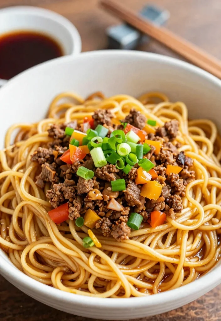 16 Ground Beef Noodles Recipes Quick Comfort Bowls - 5. Beefy Ramen Noodle Bowl 1