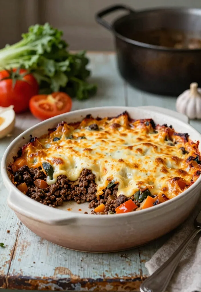 16 Ground Beef Recipes Healthy Balanced Easy Meals - 10. Ground Beef and Veggie Casserole 1
