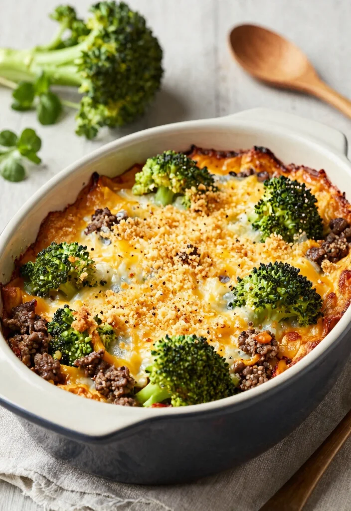 16 Ground Beef and Broccoli Recipes Savory Quick Skillets - 16. Ground Beef and Broccoli Oven Bake 1