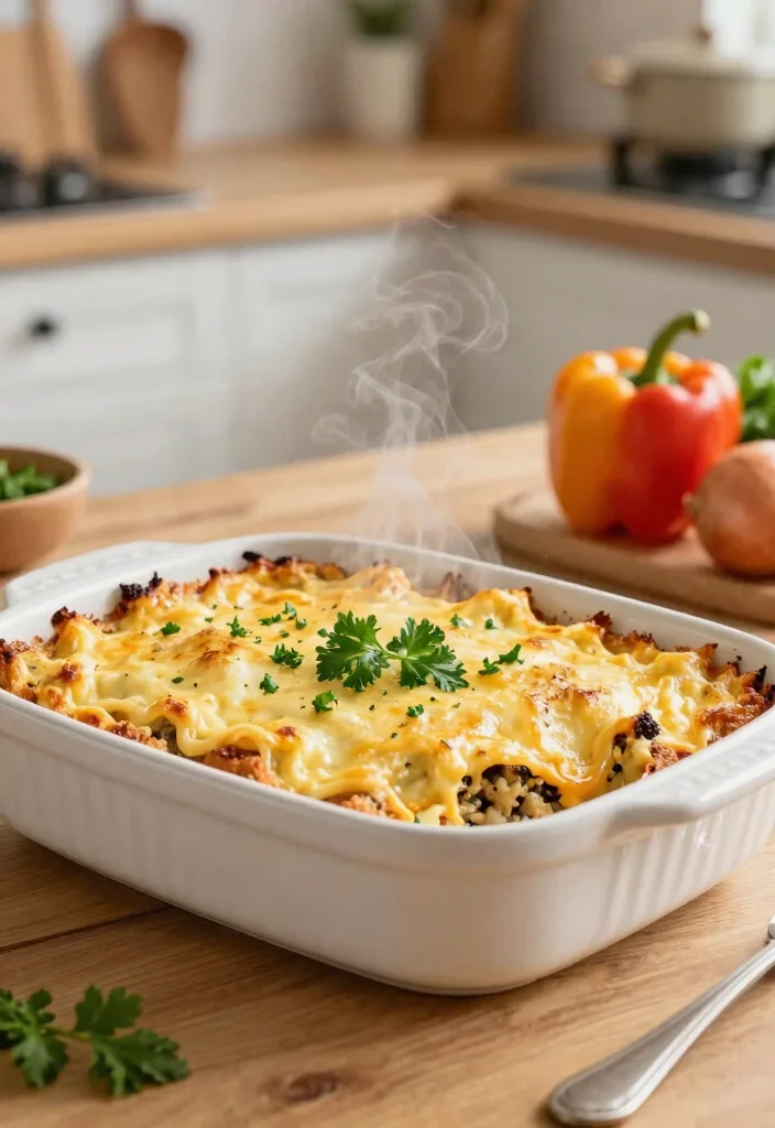 16 Hamburger Casserole Recipes Easy Cozy Bakes - 1. Cheesy Hamburger Casserole 1
