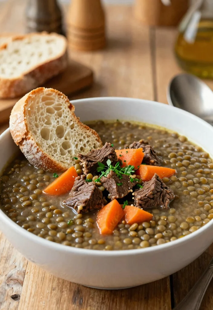 17 Beef Chuck Steak Recipes: Juicy Budget-Friendly Plates - 17. Beef Chuck Steak and Lentil Soup 1