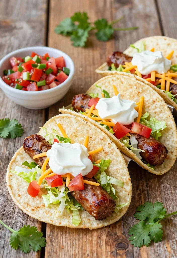 17 Beef Smoked Sausage Recipes: Easy One Pan Meals - 6. Beef Smoked Sausage Tacos 1