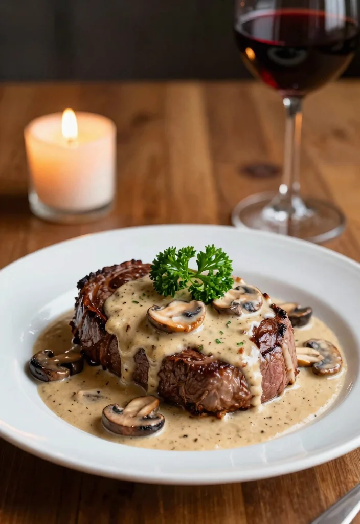 17 Beef Tenderloin Steak Recipes Perfectly Cooked at Home - 4. Beef Tenderloin with Mushroom Sauce 1