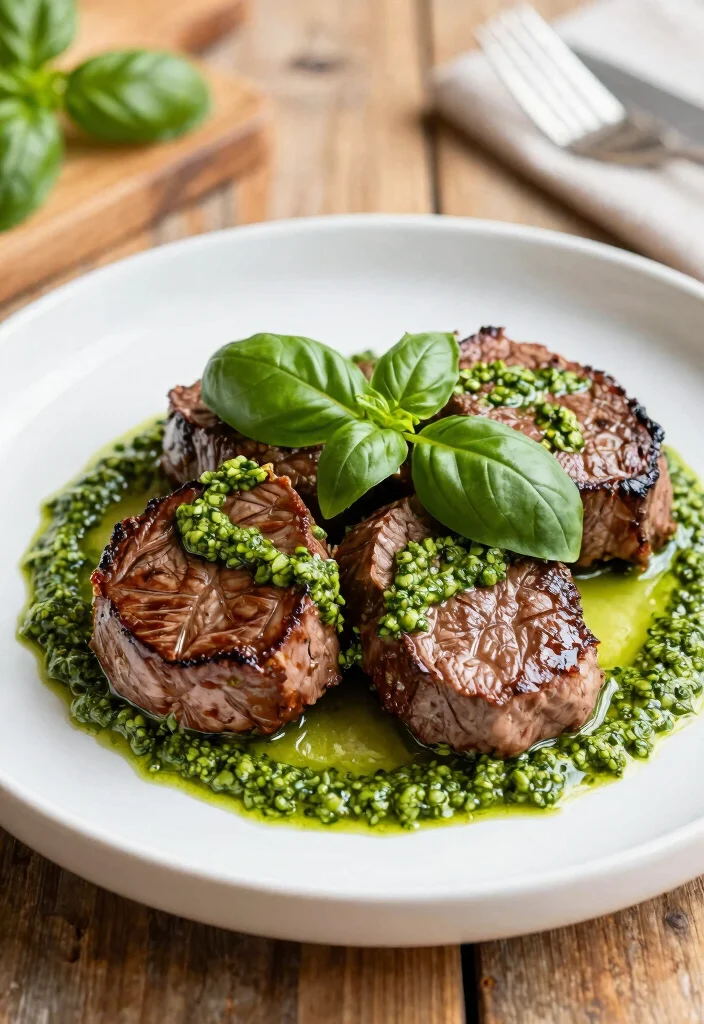 17 Beef Tenderloin Steak Recipes Perfectly Cooked at Home - 7. Beef Tenderloin with Pesto 1