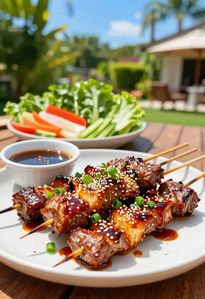 17 Beef Tri Tip Recipes: Smoky Juicy Favorites - 9. Teriyaki Tri Tip Skewers 1