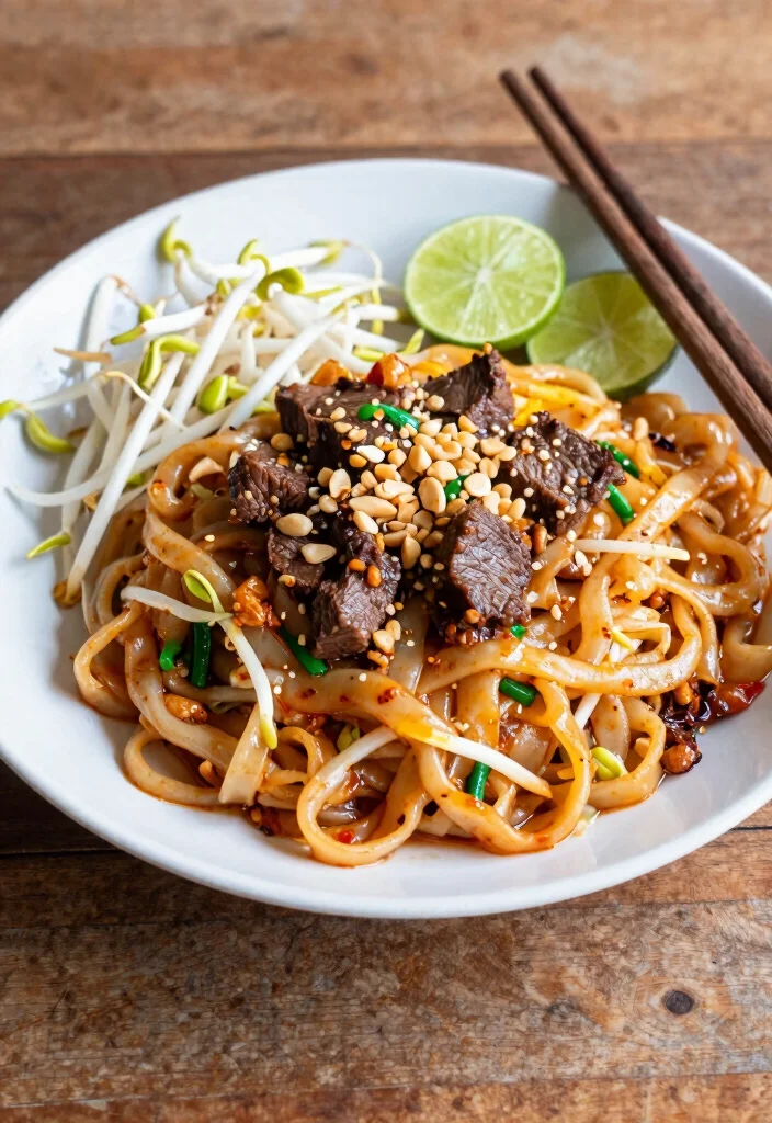 17 Beef and Egg Noodle Recipes Cozy Comfort Classics - 13. Beef and Egg Noodle Pad Thai 1