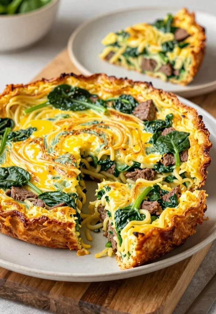 17 Beef and Egg Noodle Recipes Cozy Comfort Classics - 14. Beef and Egg Noodle Frittata 1