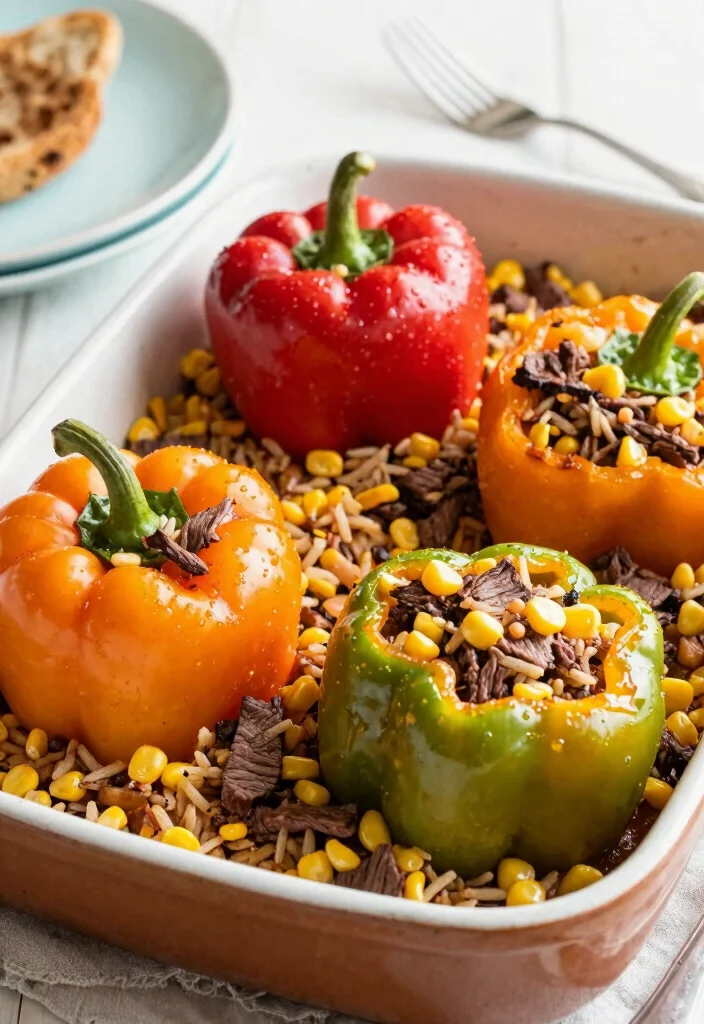 17 Corned Beef Brisket Recipes: Classic Hearty Dinners - 13. Corned Beef Stuffed Peppers 1