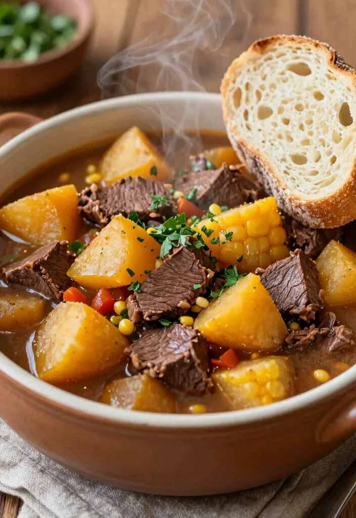 17 Corned Beef Brisket Recipes: Classic Hearty Dinners - 5. Corned Beef and Sweet Potato Stew 1