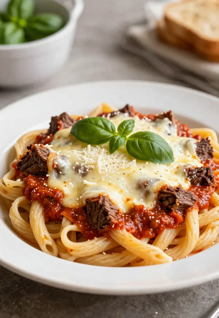 17 Crock Pot Recipes Beef Easy Weeknight Meals - 12. Slow Cooker Beef Parmesan 1