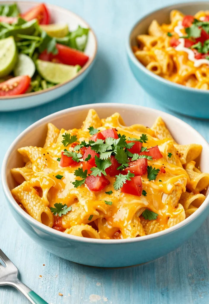 17 Ground Beef Dinner Recipes Weeknight Go Tos - 2. Cheesy Taco Pasta 1
