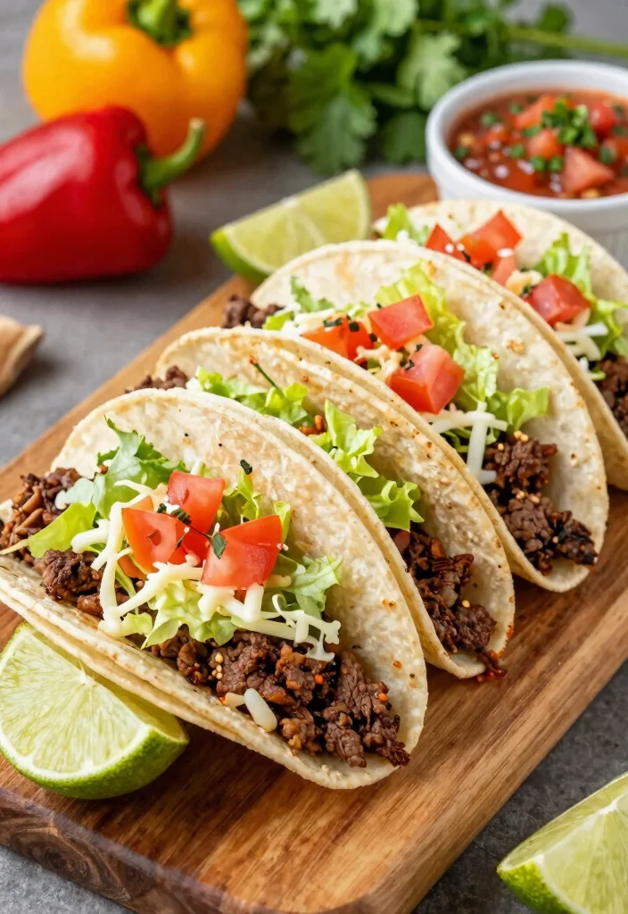 17 Ground Beef Mexican Recipes: Bold Spicy Favorites - 1. Classic Beef Tacos 1