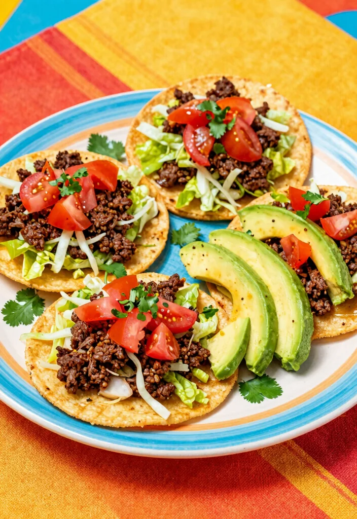 17 Ground Beef Mexican Recipes: Bold Spicy Favorites - 10. Beef Tostadas 1