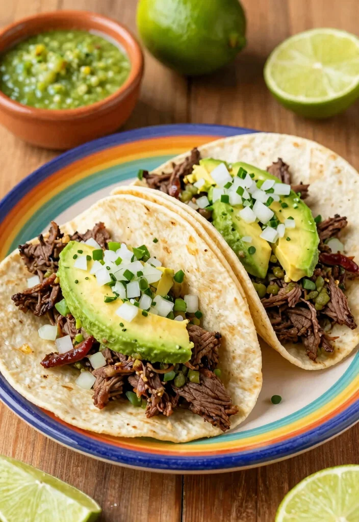 17 Ground Beef Mexican Recipes: Bold Spicy Favorites - 13. Beef Salsa Verde Tacos 1