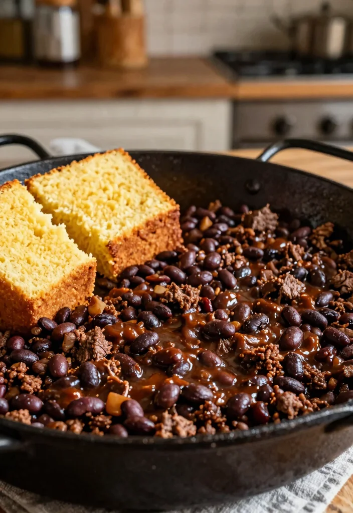 17 Ground Beef Skillet Recipes One Pan Wonders - 12. BBQ Beef and Beans Skillet 1