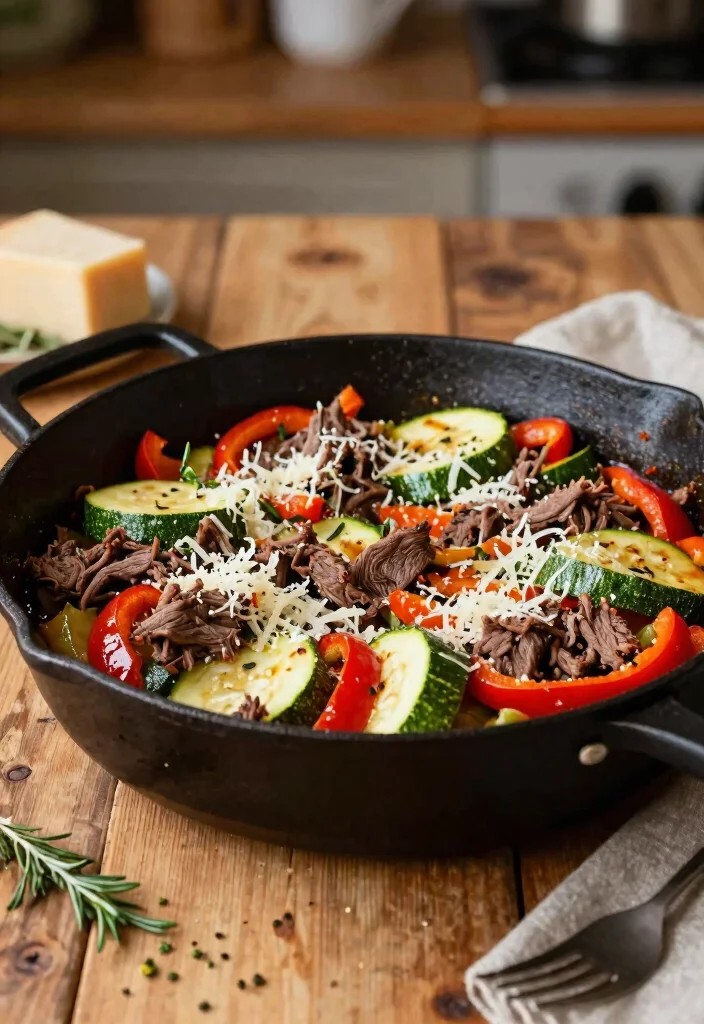 17 Ground Beef Skillet Recipes One Pan Wonders - 4. Italian Beef and Zucchini Skillet 1